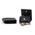 Buffalo Leather Coin Case - Onyx